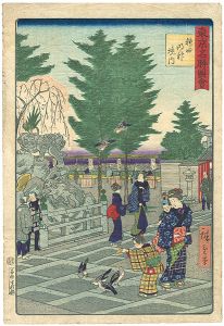Hiroshige III / 東京名勝図会　神田明神境内 [東京名勝図会　神田明神境内]