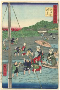 Hiroshige III / 東京名勝図会　洲崎乃汐干 [東京名勝図会　洲崎乃汐干]