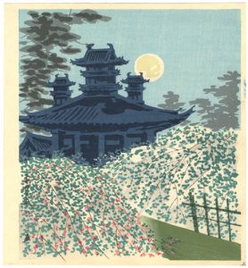 Tokuriki Tomikichiro / The Garden of Heian-jingu Shrine / Japanese Bush Clover