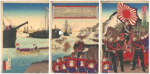 Kuniteru III / 愛知県武豊湊　海陸大演習之図 [愛知県武豊湊　海陸大演習之図]