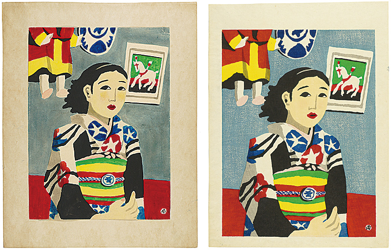 Kawanishi Hide “Original Illustration & Print " Waitress"”