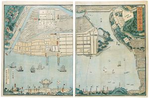 Yoshikazu / Complete Picture of the Newly Opened Port of Yokohama [御開港横浜之図]