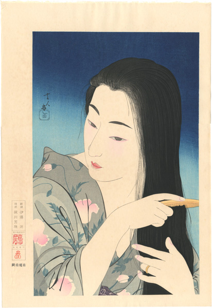 Torii Kotondo “髪梳き”