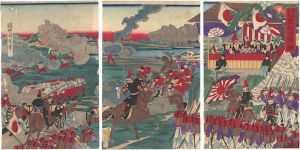 騎兵歩兵　対抗運動ノ図