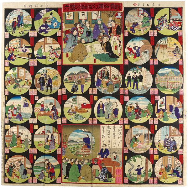 Hiroshige III “Sugoroku (Board Game) ”