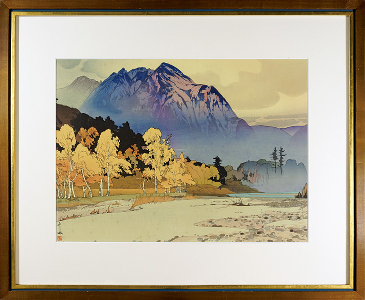 吉田博「雨後の穂高山」