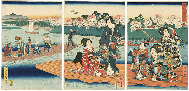 Hiroshige II “the Sumida River in the Eastern Capital	”