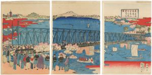 東京吾妻橋ヨリ金龍山及び向島眺望の図