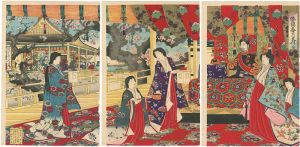 Chikanobu / Spring Felicitations in Japanese Brocade  [倭錦春乃寿 ]