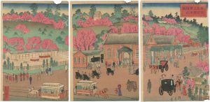 Yasuji,Tankei / Famous Places in Tokyo; An Illustration of  Ueno Station [東京名所上野停車場之図]
