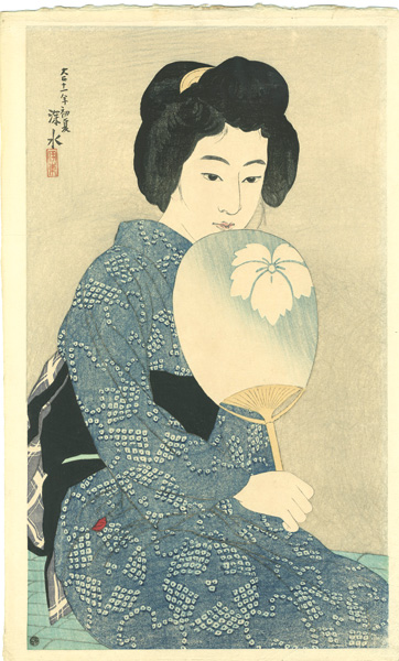Ito Shinsui “New 12 Images of Modern Beauties / Cotton Kimono”