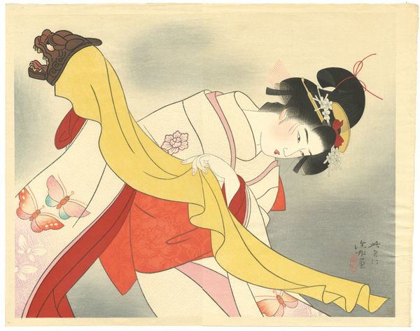 Ito Shinsui “Kagamijishi (Lion Dance)”
