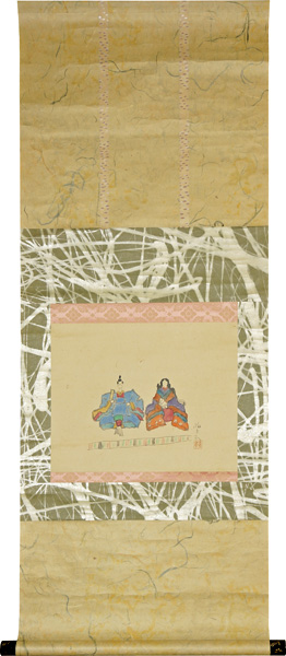 Azechi Umetaro “Scroll Painting : Hina Dolls”