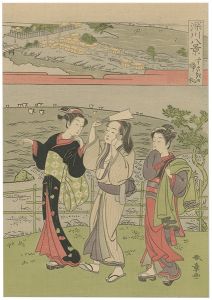 Shunsho / Eight Views of Fukagawa / A eturning sailboat at Suzaki【Reproduction】 [深川八景　洲崎の帰帆【復刻版】]