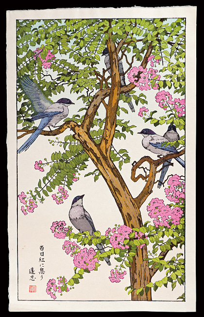 Yoshida Toshi “百日紅に集う”