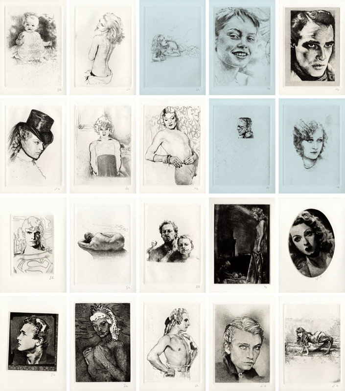 Goda Sawako “Engraving prints collection ”Ginmaku（A Film Star）””