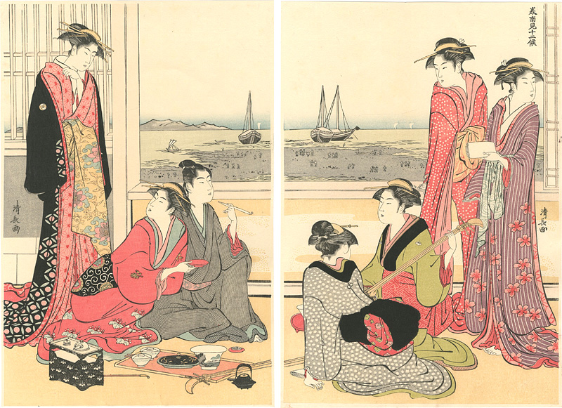 Kiyonaga “Twelve Months in the South / The Fourth Month【Reproduction】”