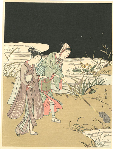 Harunobu “Catching Fireflies【Reproduction】 ”