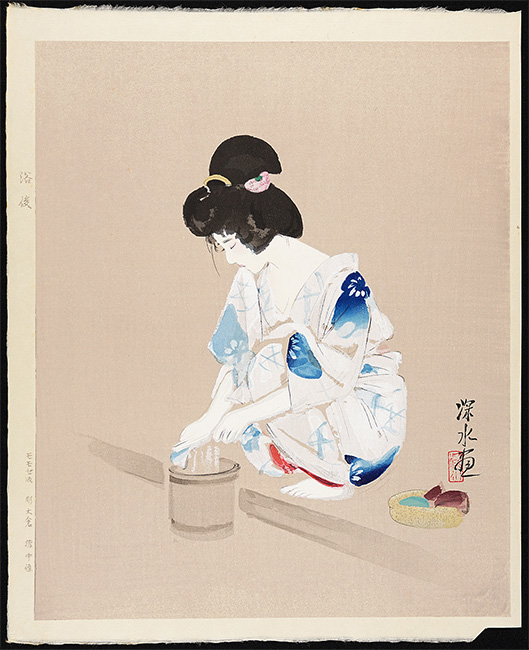Ito Shinsui “A woman after the bath”