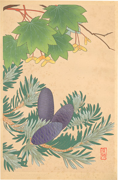 Inoue Masaharu “Japanese Alpine Plants / Acer Sieboldianum and Abies Homolepis”