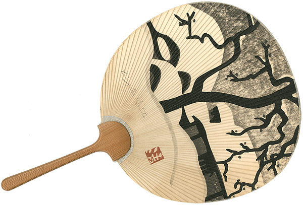Saito Kiyoshi “Paper fan ： Winter in Aizu”