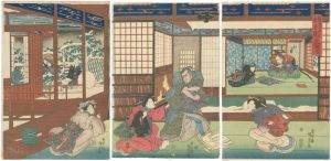 Kunisada I / The Forty-seven Ronin: Act.09	 [仮名手本忠臣蔵　九段目]
