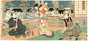 Toyokuni III / 別荘雪見酒盛 [別荘雪見酒盛]