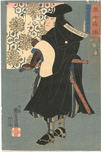 Kuniyoshi / Gishi shinzo (True Portraits of Faithful Samurai) / Yada Goroemon Suketake  [義士真像　矢田呉郎右衛門助武]