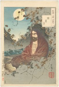 芳年「月百姿　破窓月」