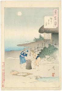 芳年「月百姿　調布里の月」