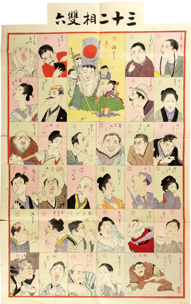 Kiyochika “Sugoroku (Board Game) : 32 Physiognomies”