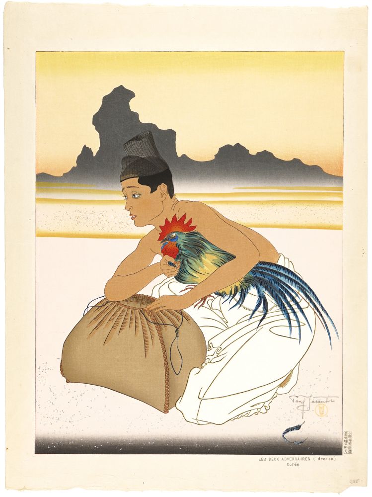 Paul Jacoulet	 “The Two Adversaries (Right) Korea ”
