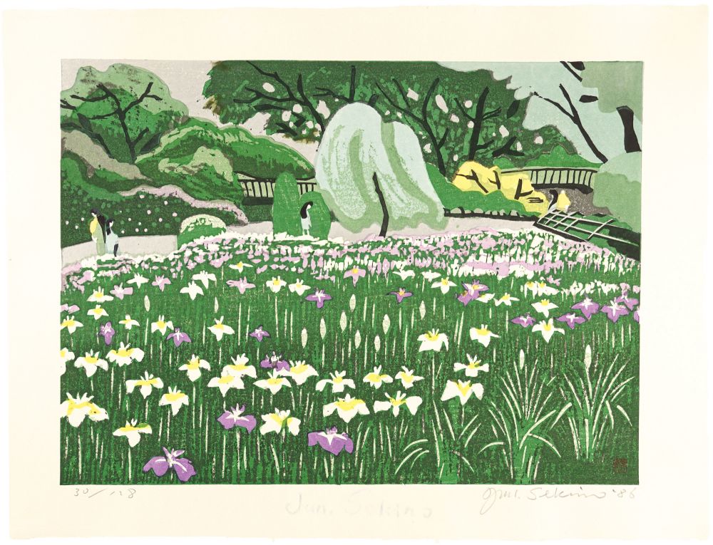 Sekino Junichiro “Eight Views of Chofu / Keio Flower Garden (Keio Hyakka-en)”