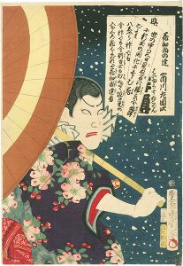 Kunichika / Actor Ichikawa Sadanji I as Kaosho no Tachi, from the Series a Shuihuzhuan of Actors [俳優水滸伝　花和尚の達 市川左団次]
