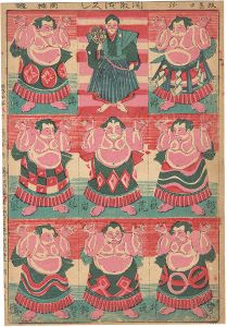 Unknown / Sumo wrestlers   [関取づくし]
