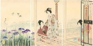 周延「千代田之大奥　花菖蒲」
