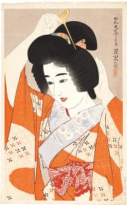 Ito Shinsui / Modern Beauties Second Series / Doing the Hair