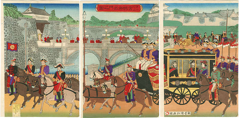 Kunisada III “第一公式 宮城御出門之図”