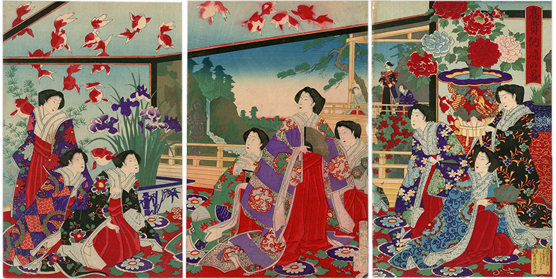 Chikanobu “Nobility in the Evening Cool”