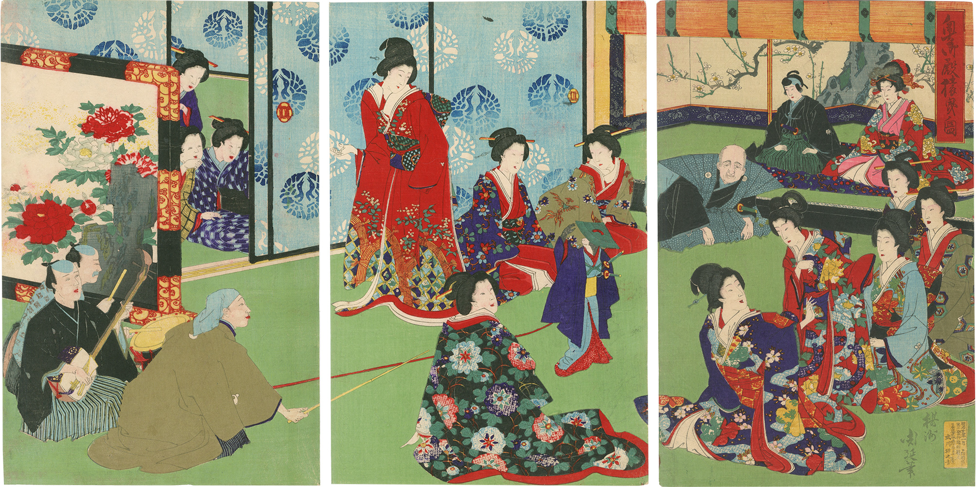 Chikanobu “Monkey Show at the Inner Palace”