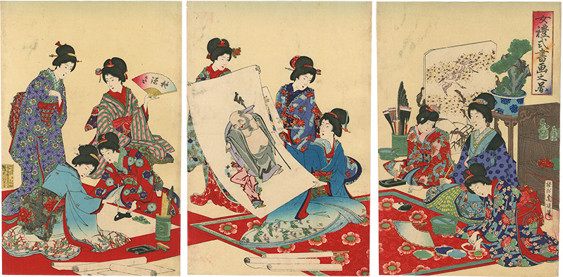 Chikanobu “Manners and Ceremonies for Women: Drawings”