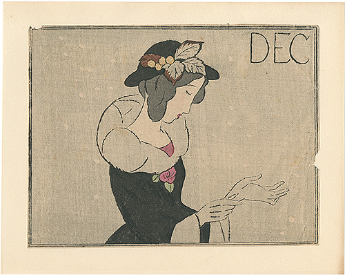 Takehisa Yumeji “Winter (Snowy Wind)”