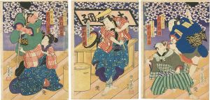 Yoshiiku / Kabuki Print [芝居絵]