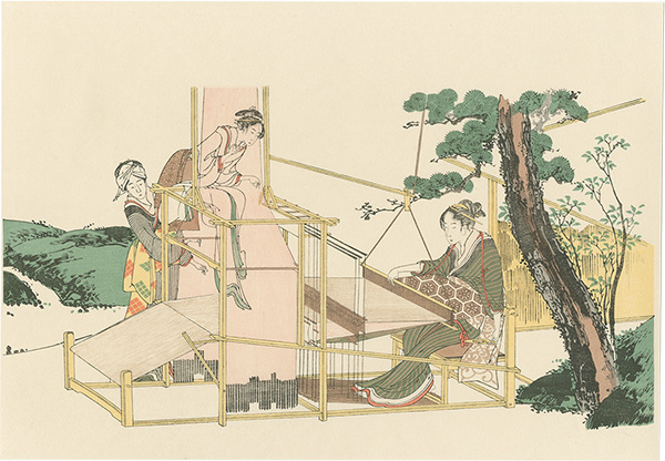 Hokusai “Weaving【Reproduction】”