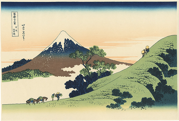 Hokusai “Thirty-Six Views of Mt. Fuji / View from Inume Pass in Kai Province【Reproduction】”