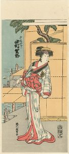 Hokusai / The Actor Nakamura Riko in the Role of the Wife of Fukukiyo [中村里好のふく清女ぼう【復刻版】]