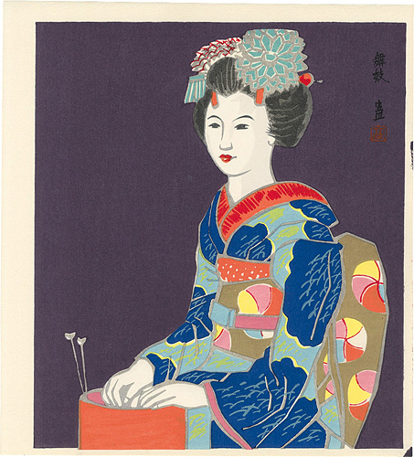 Tokuriki Tomikichiro “Maiko (Apprentice Geisha)”