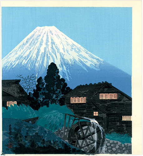 Tokuriki Tomikichiro “Mount Fuji Seen from the Mill (tentative title)”