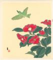 Camellias and a Bush Warbler (......