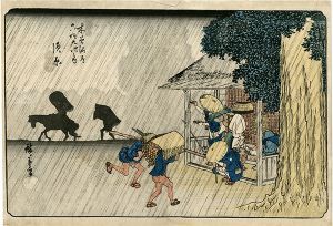 Hiroshige I / Sixty-nine Stations of the Kiso Kaido / Suhara [木曽街道六十九次之内　須原]